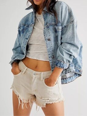 Free People Denim Swing Jacket